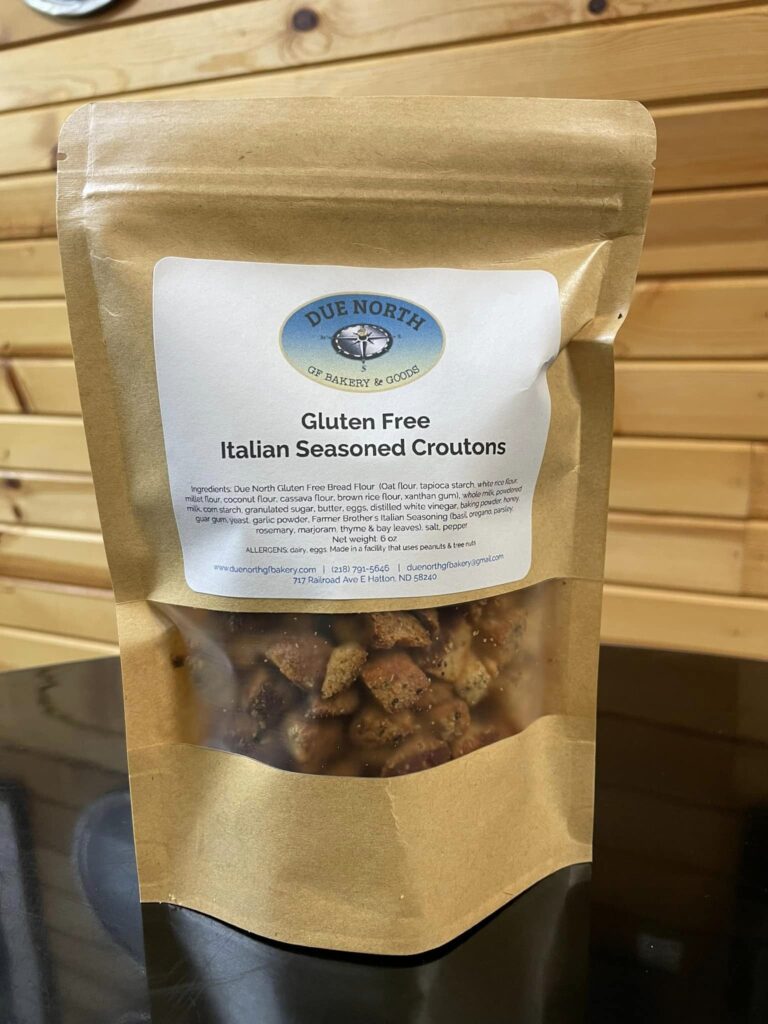 photo of package of gluten-free italian seasoned croutons